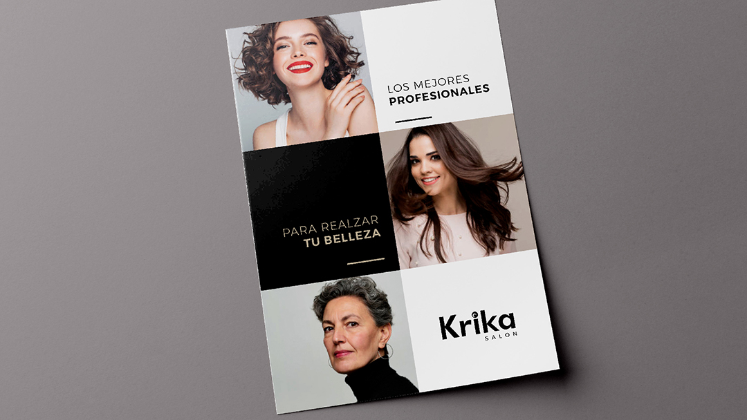 Diseño de logo, branding, identidad visual, mayenta brands, marca krika salon